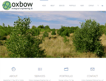 Tablet Screenshot of oxbow-eco-eng.com